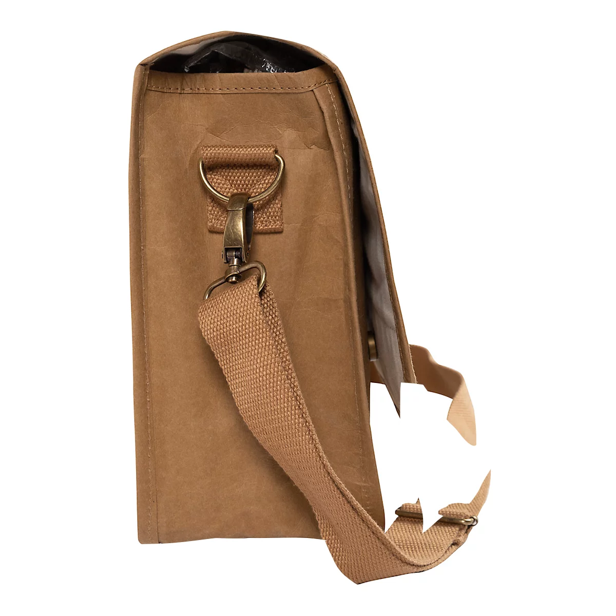 Exacompta Eterneco V1 laptoptas, lederlook, voor laptops tot 15', documenten tot DIN A4, B 390 x D 130 x H 270 mm, papier, bruin