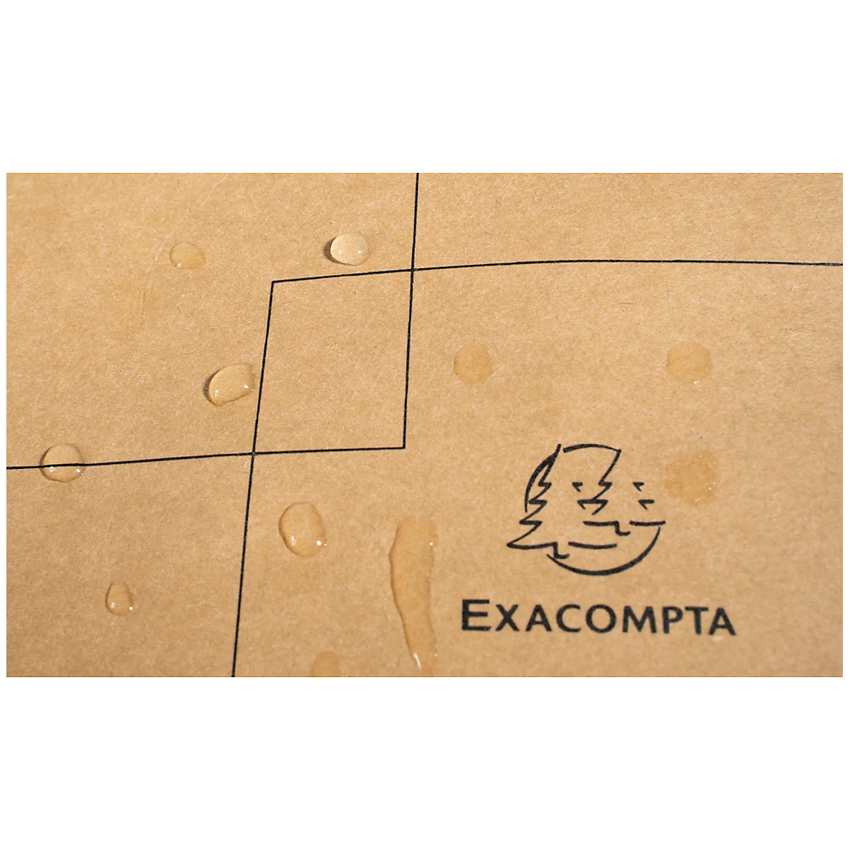 Exacompta Eterneco V1 laptoptas, lederlook, voor laptops tot 15', documenten tot DIN A4, B 390 x D 130 x H 270 mm, papier, bruin