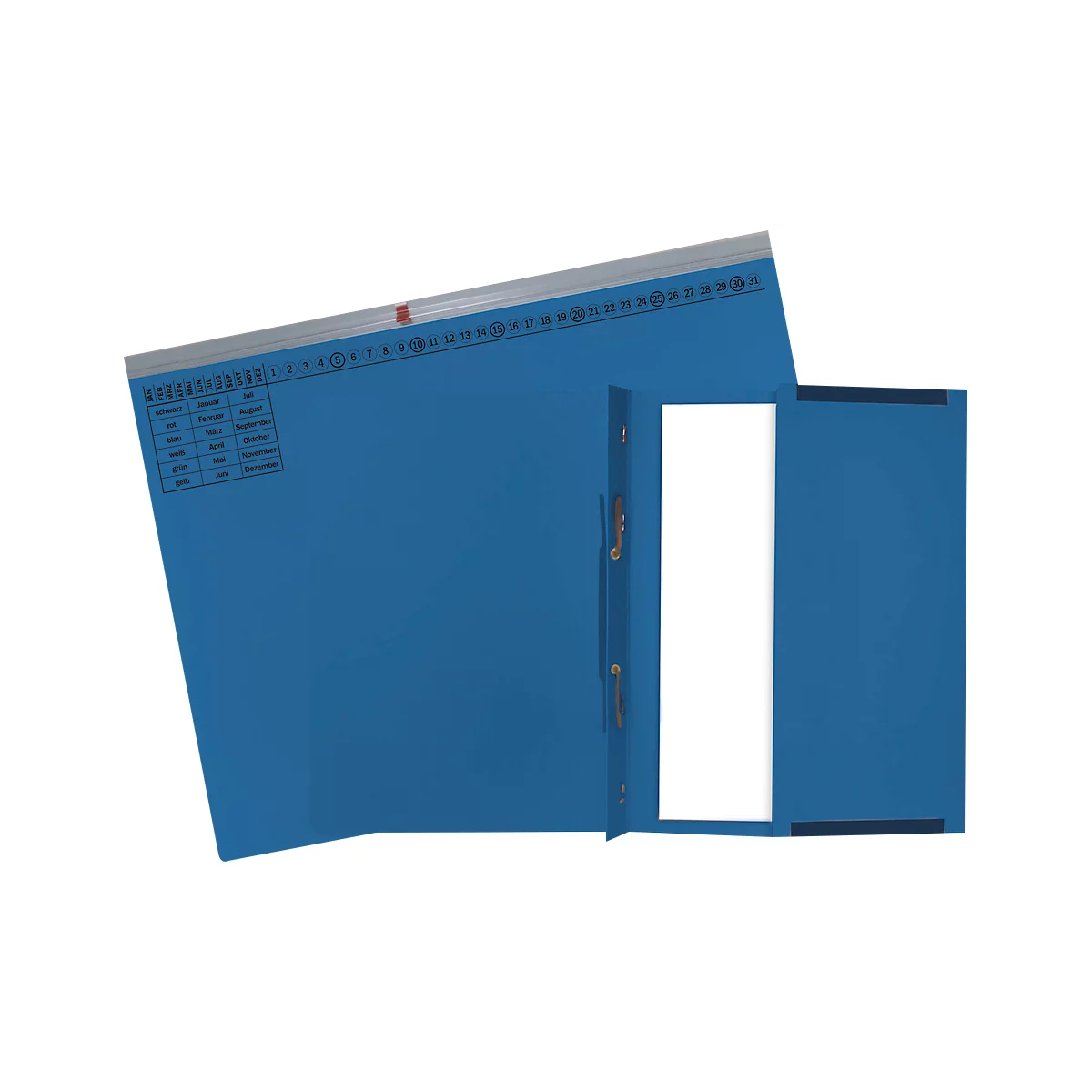 Exacompta hangmap, voor rechts nieten, gevouwen, expansievouw, organisatiedruk, Blue Angel, gerecycled karton, blauw, 25 st.