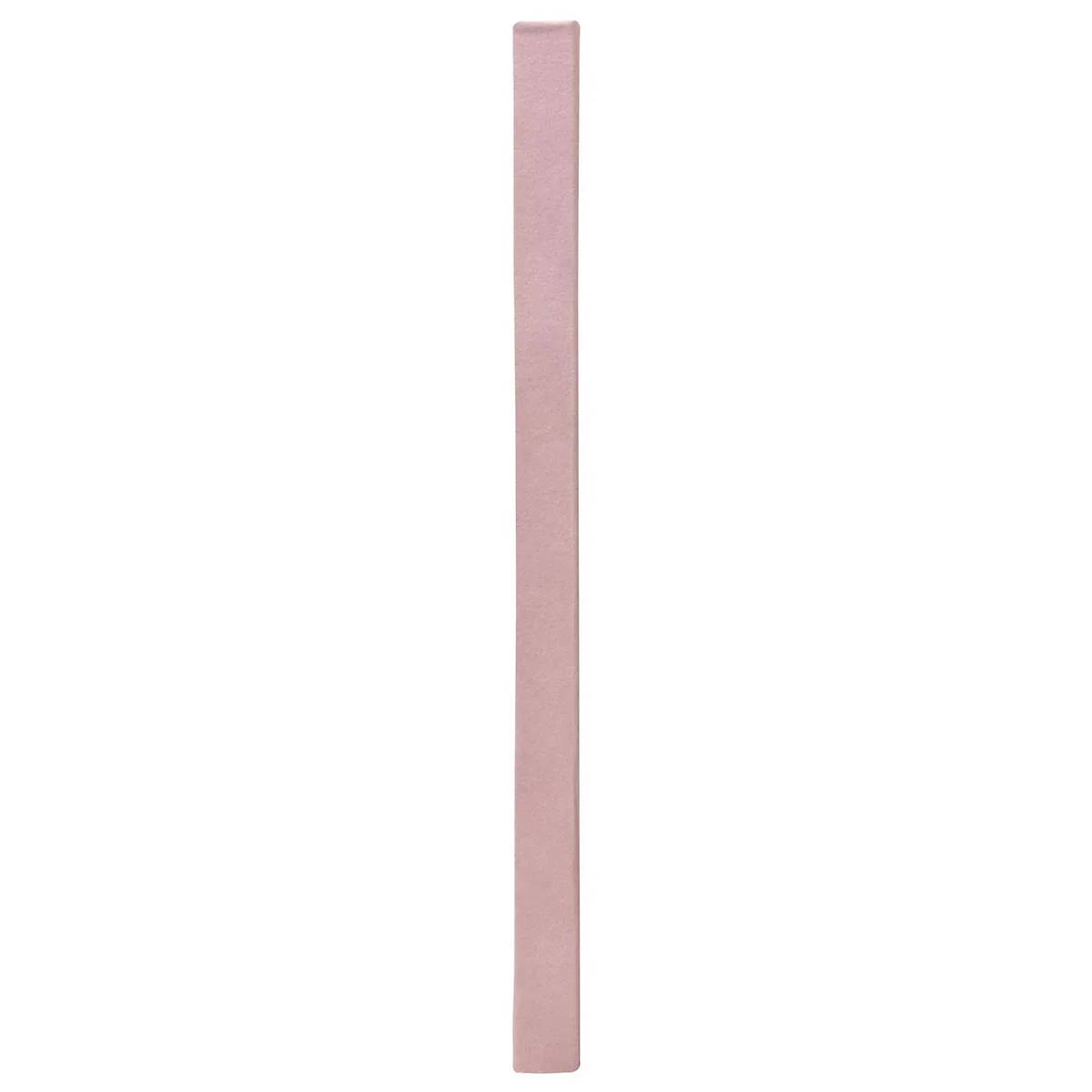 Un objet long et rosé. Il a une forme rectangulaire avec des coins arrondis.