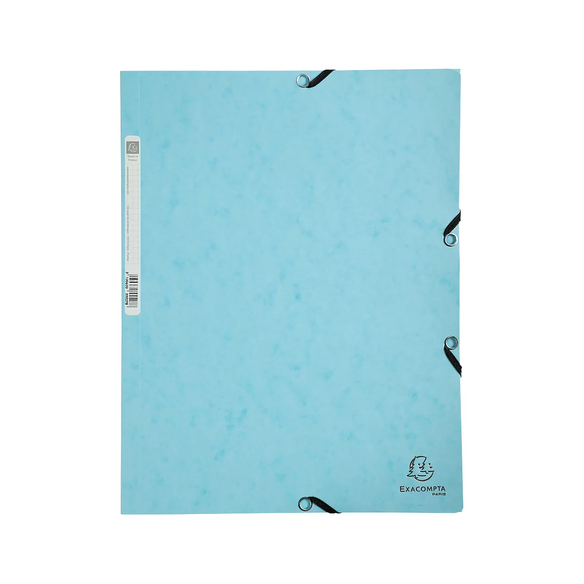 Exacompta map met 3 flappen en elastiek Aquarel - B 240 x H 320 mm - FSC® karton - pastelblauw