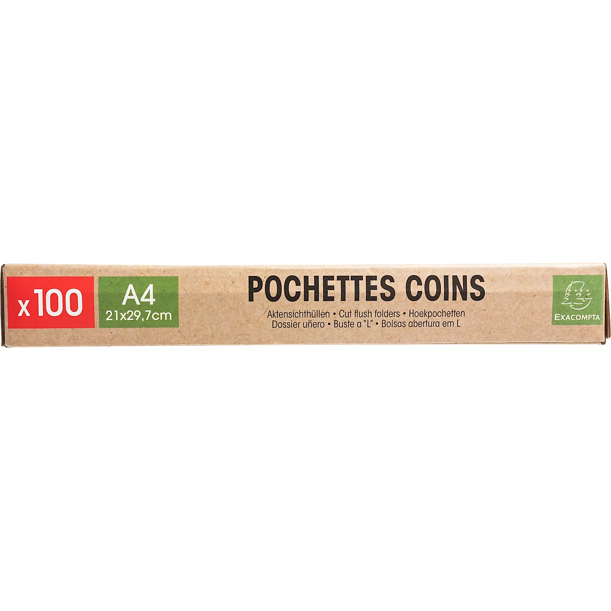 Exacompta Sichthüllen Forever, für DIN A4, Recycling-Polypropylen, 120µ, genarbt, transparent, 100 Stück