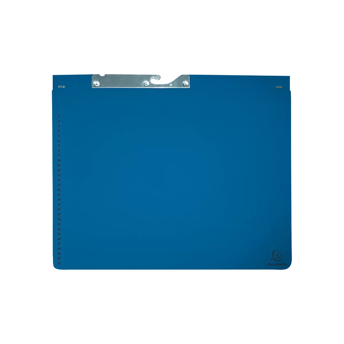 Exacompta swing nietmachine, voor 2 x links of rechts nieten, gevouwen, uitbreidingszak, gerecycled karton, blauw, 25 st.