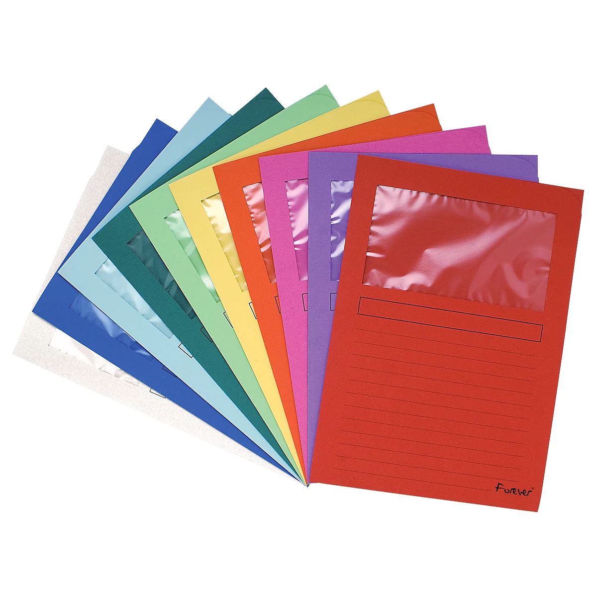 Exacompta Venstermappen Forever®, pak van 10 stuks, assorti