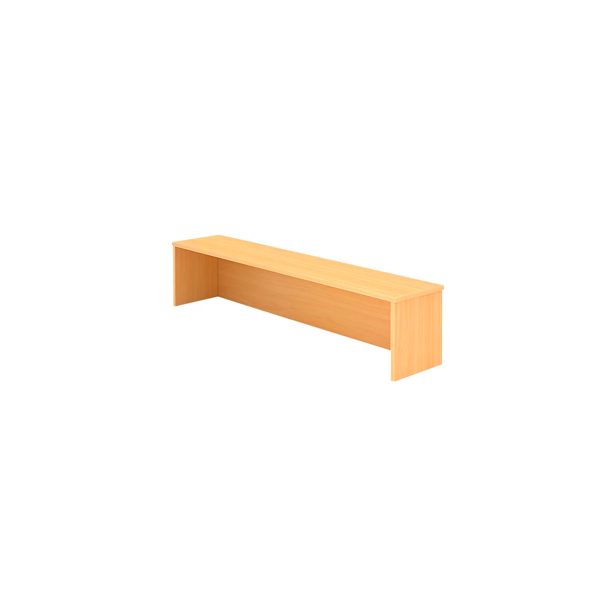 Extension de comptoir ULM, l. 1600 x P 320 x H 350 mm, coloris hêtre