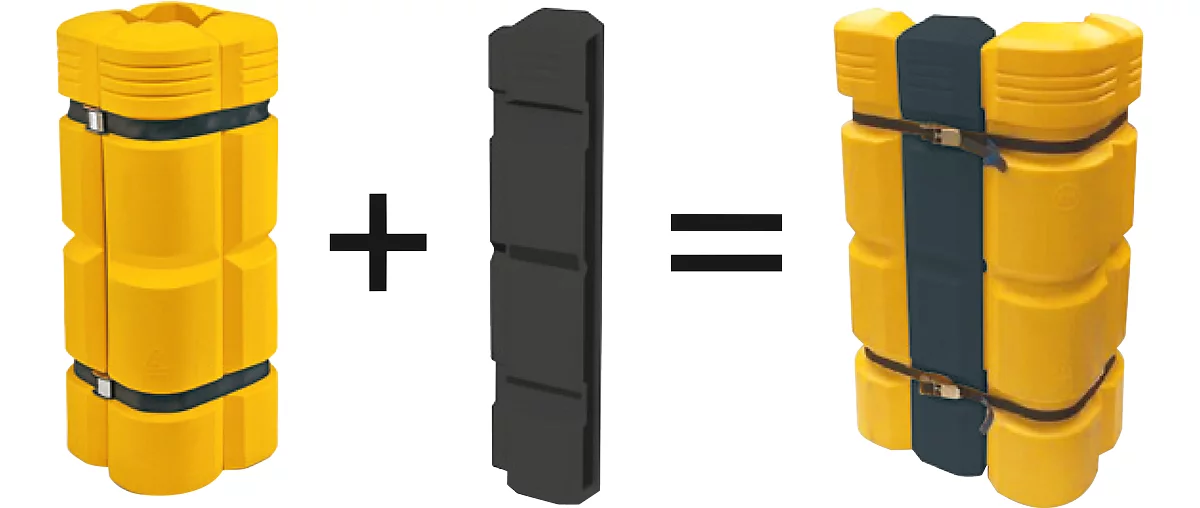 Extensión para protector de columnas de plástico, 200 mm, polietileno, An 200 x Al 1100 mm