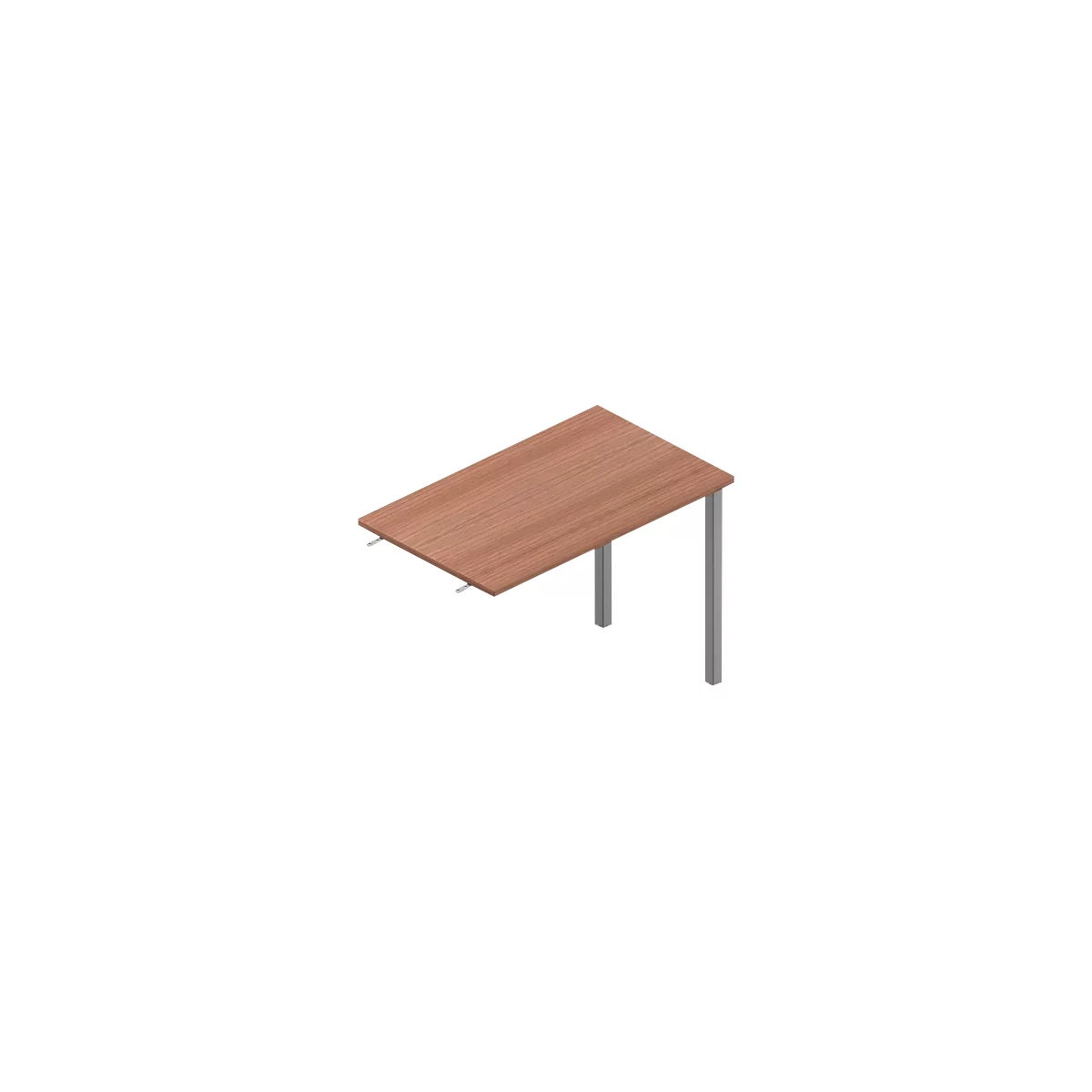 Wooden table top with gray legs. A minimalist piece of furniture, perfect for modern spaces.