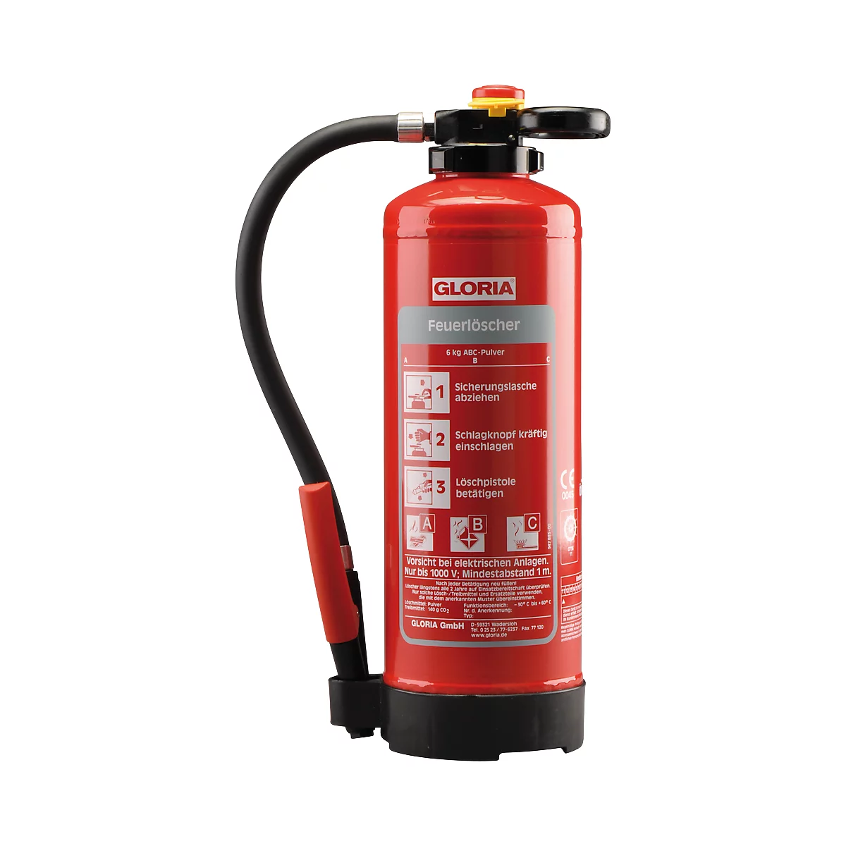 Extincteur à poudre P6PRO GLORIA