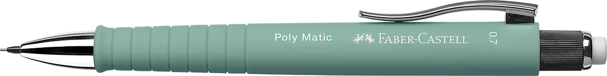 Faber-Castell Druckbleistift Poly Matic, Minenstärke 0,7 mm, nachfüllbar, mintgrün