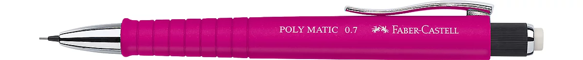 Faber-Castell Druckbleistift Poly Matic, Minenstärke 0,7 mm, nachfüllbar, pink