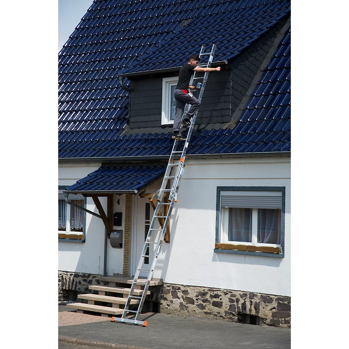 FABILO Schiebeleiter, 2 x 12 Sprossen