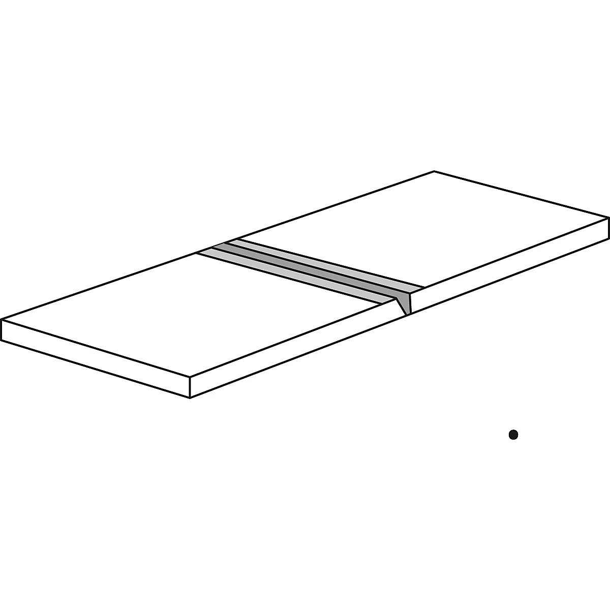 Fachboden-Verstärkung, für Stahlregal Status, für T 600 mm