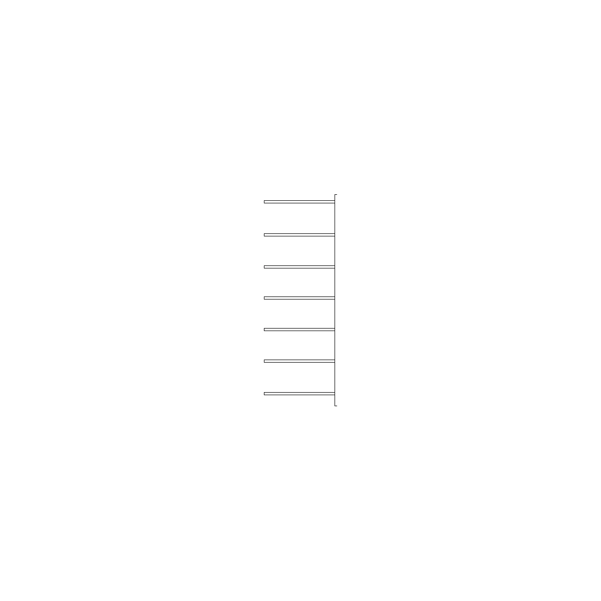 Fachbodenregal SSI Schäfer R3000, Anbauregal, B 1025 x T 600 mm, Fachlast 100 kg