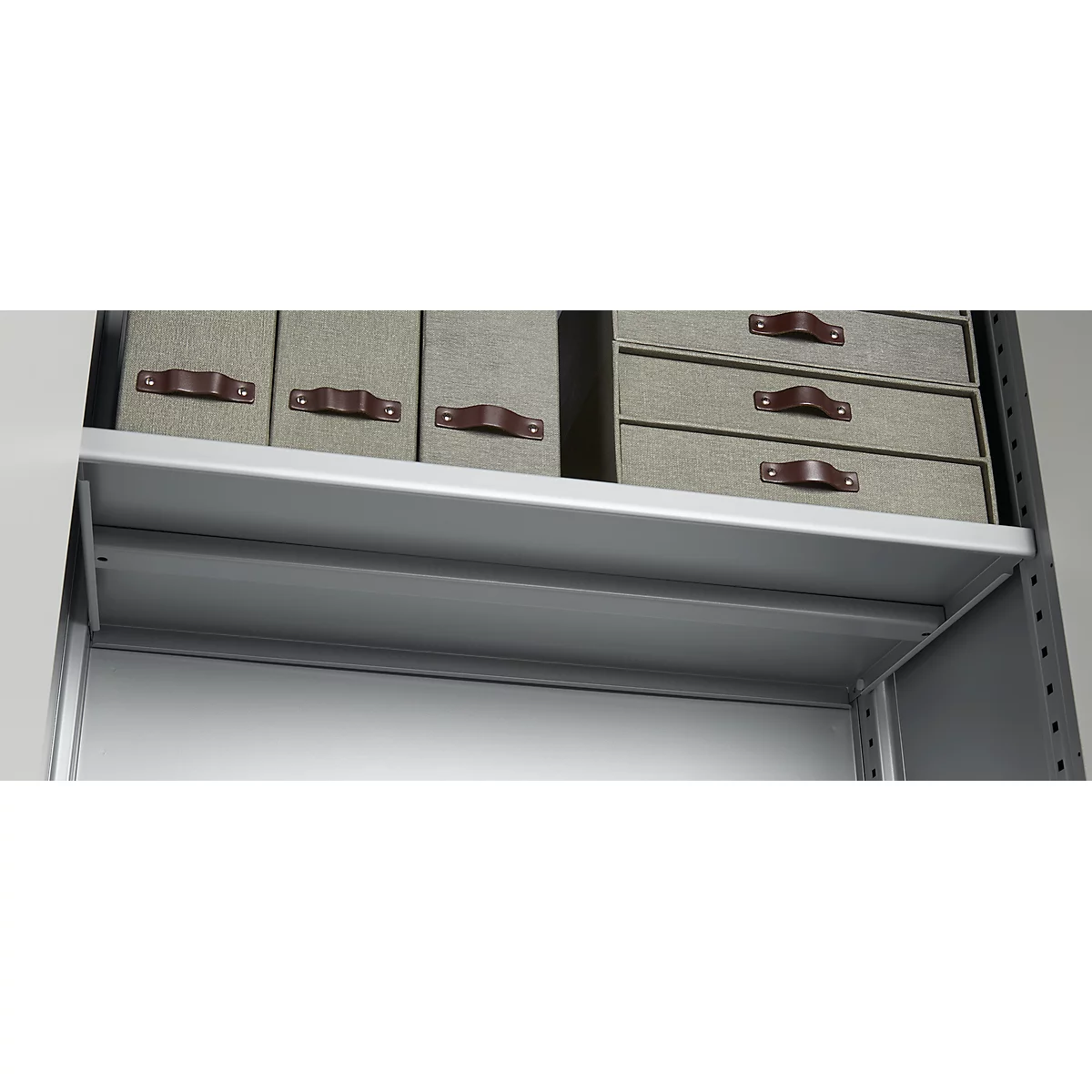 Fachbodenunterzug TETRIS SOLID, B1200 mm, weissalu