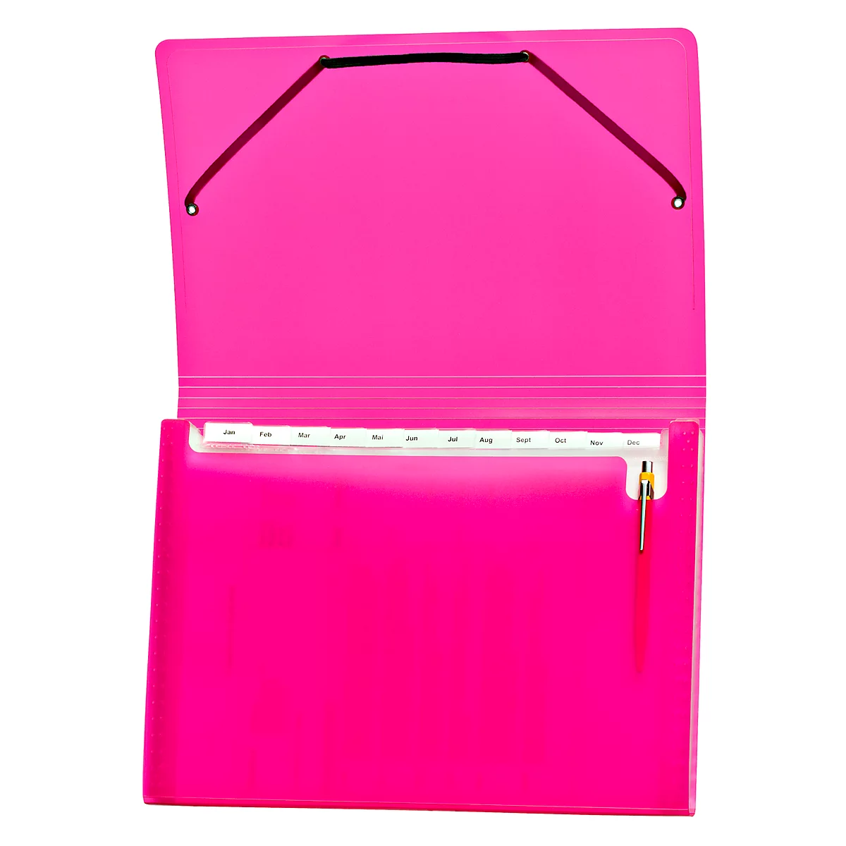 Fächermappe Kolma Daily Easy, A4, KolmaFlex, 13-teilig, berry