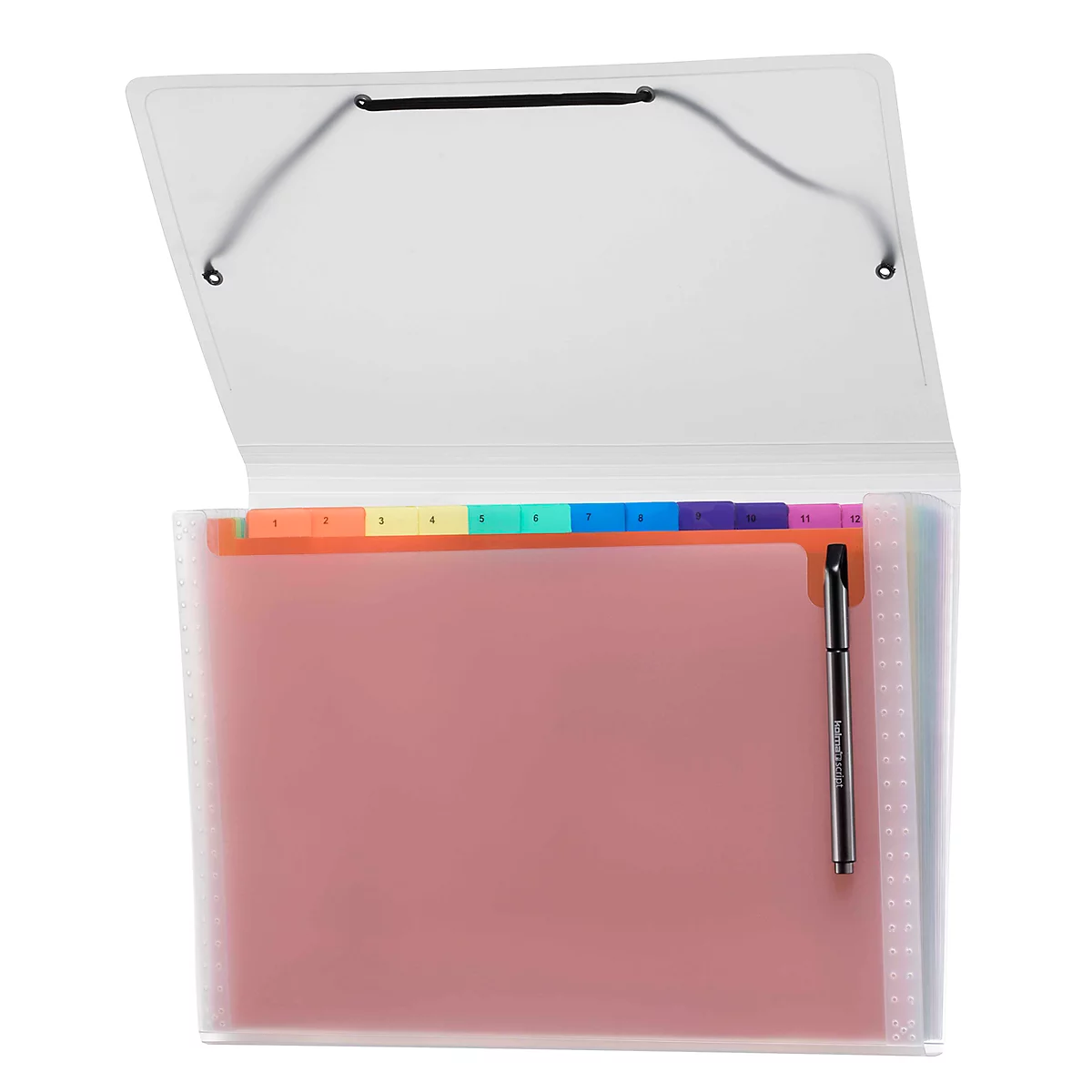 Fächermappe Kolma Daily Easy, A4, KolmaFlex, 13-teilig, rainbow