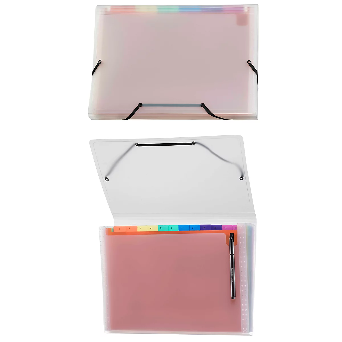 Fächermappe Kolma Daily Easy, A4, KolmaFlex, 13-teilig, rainbow