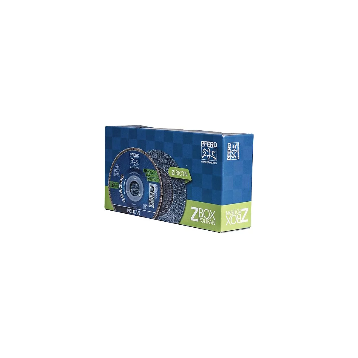 Fächerscheibe POLIFAN Z BOX D.125mm K.Z-40 kon.INOX ZK 10er Box