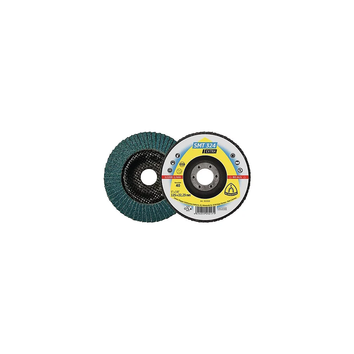 Fächerscheibe SMT 324 Extra D.115mm K.40 12Grad kon.INOX ZK
