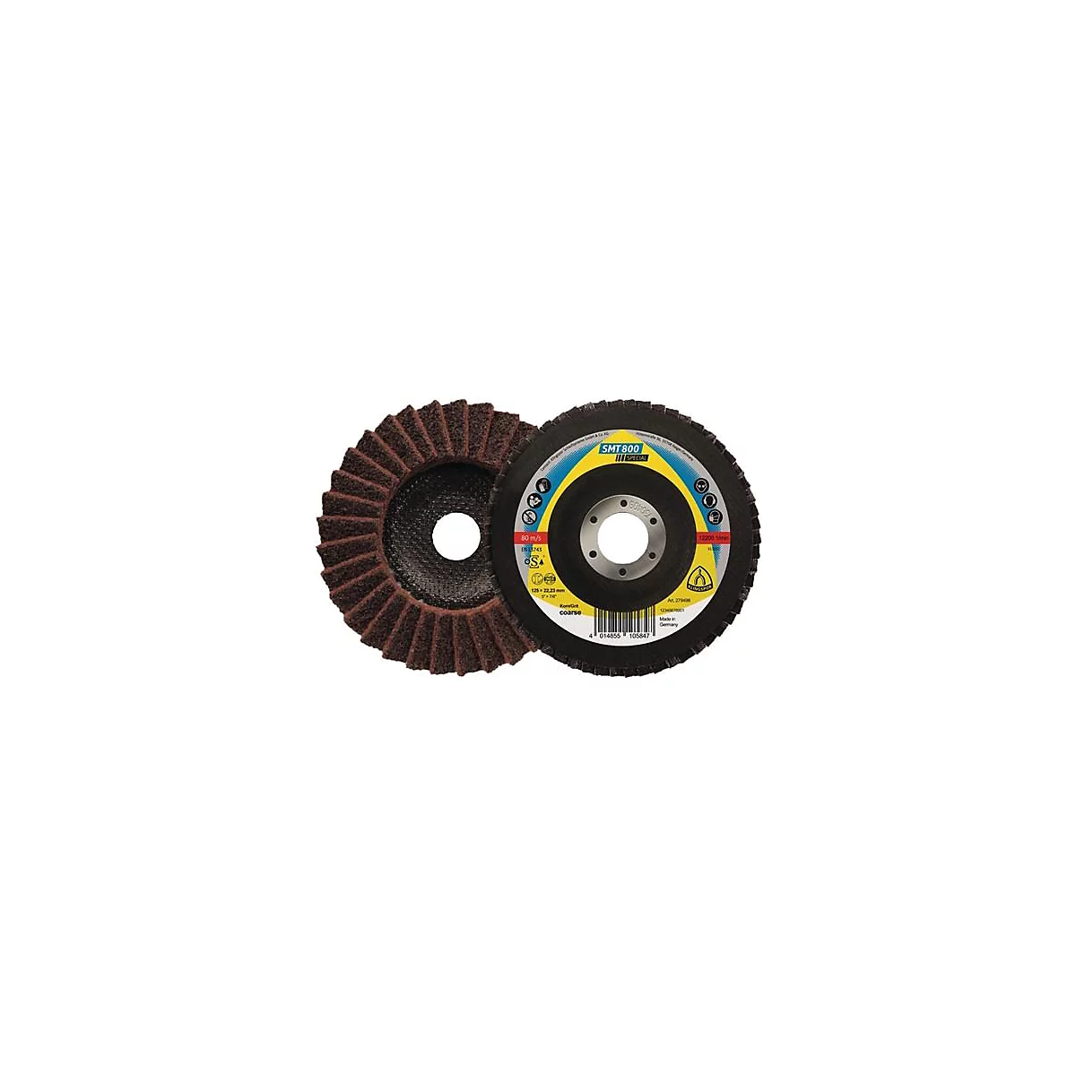 Fächerscheibe SMT 800 D.125mm K.coarse kon.INOX NK KLINGSPOR