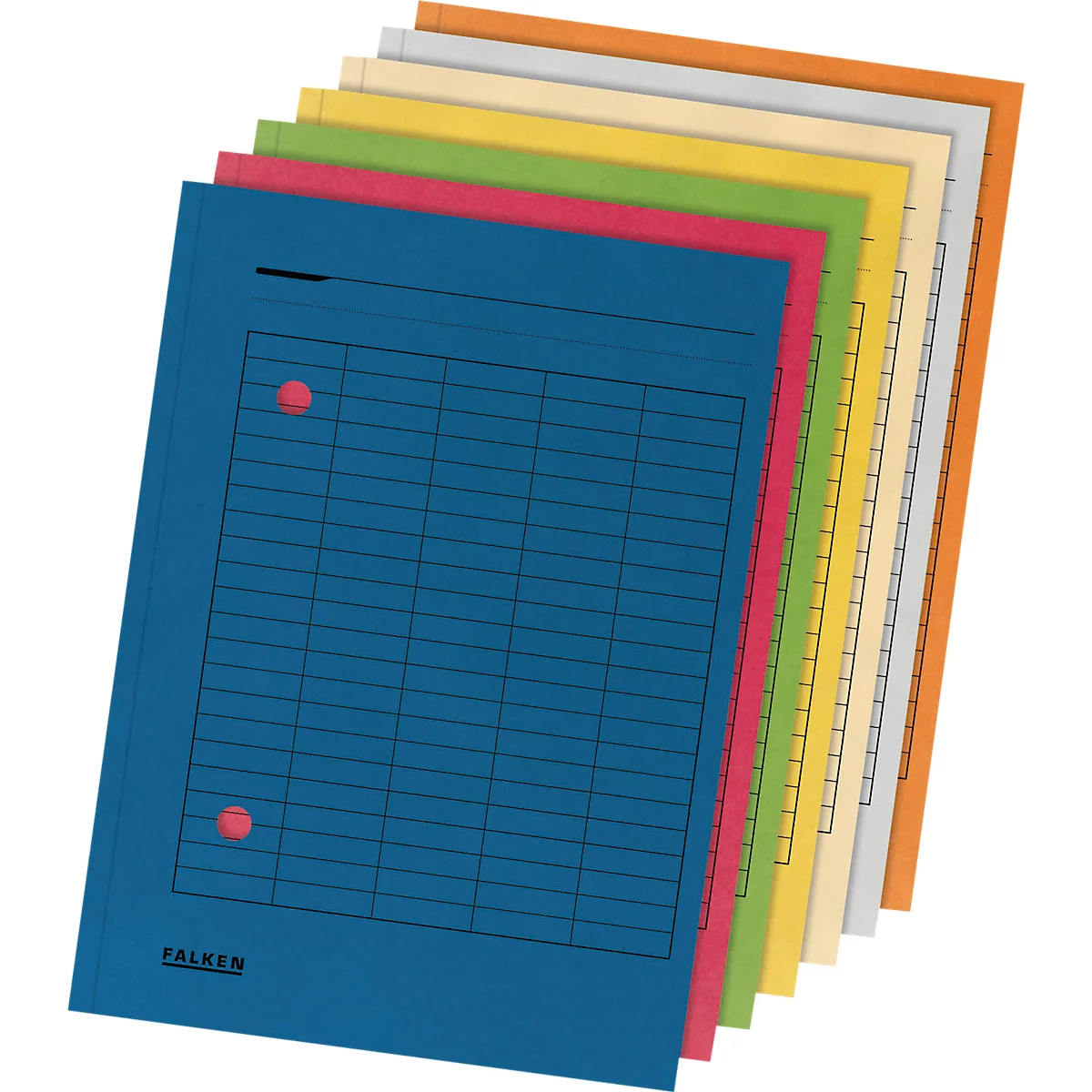 FALKEN documentenmap, A4, karton, blauw