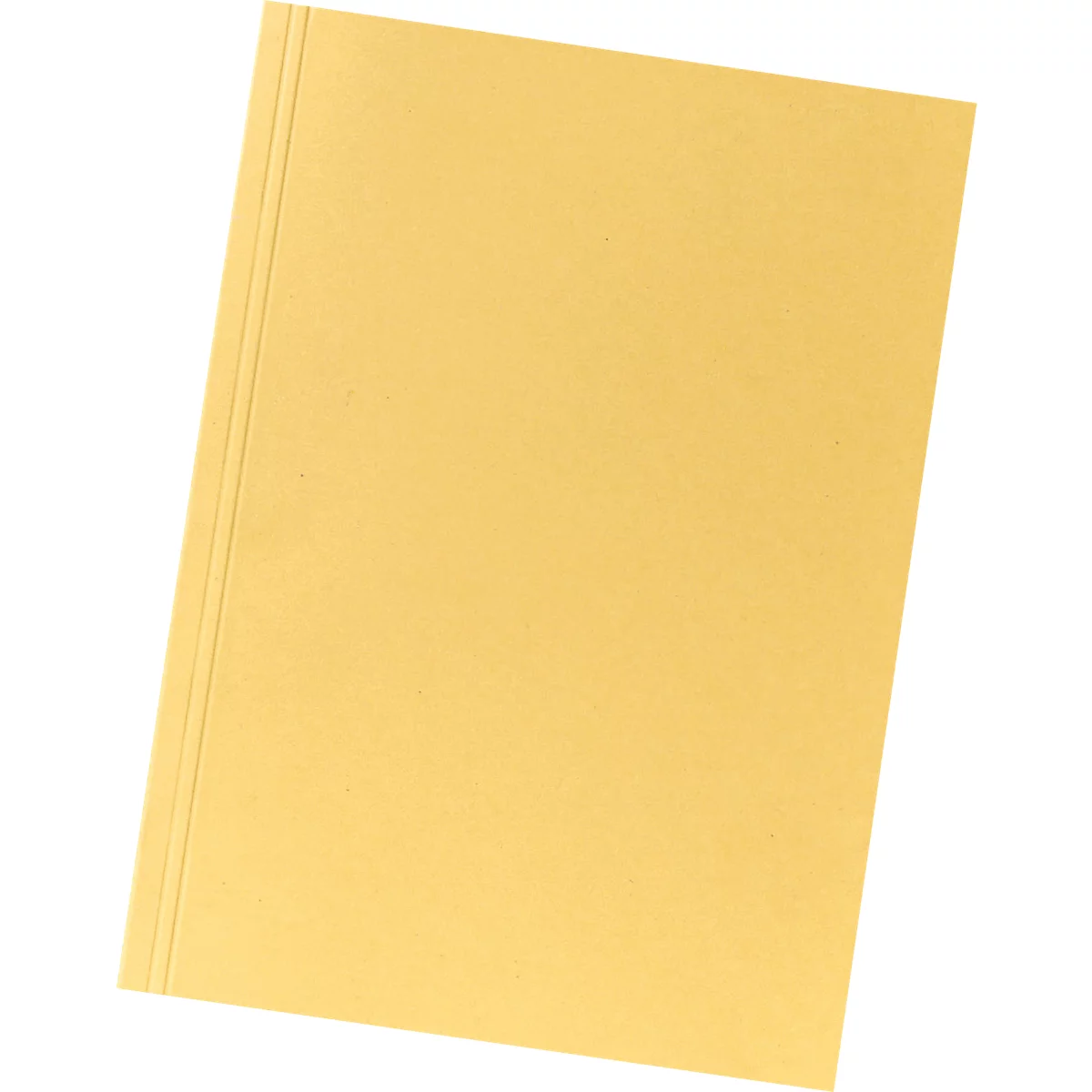 Yellow document folder with three vertical folds on the left side.