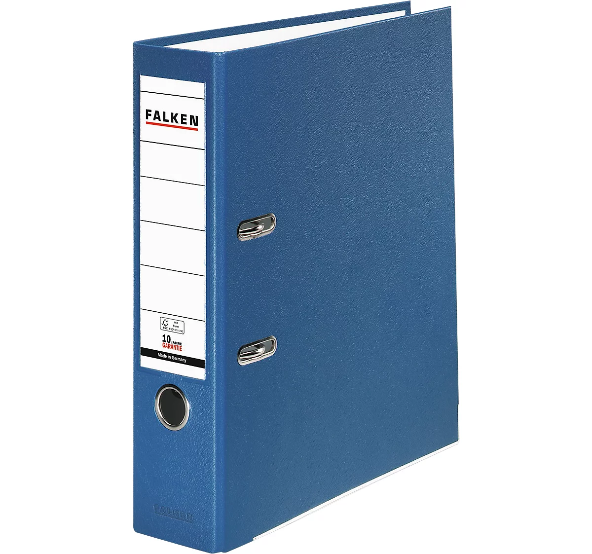 Falken PP-Color Ordner, DIN A4, Rückenbreite 80 mm, 1 Stück, blau