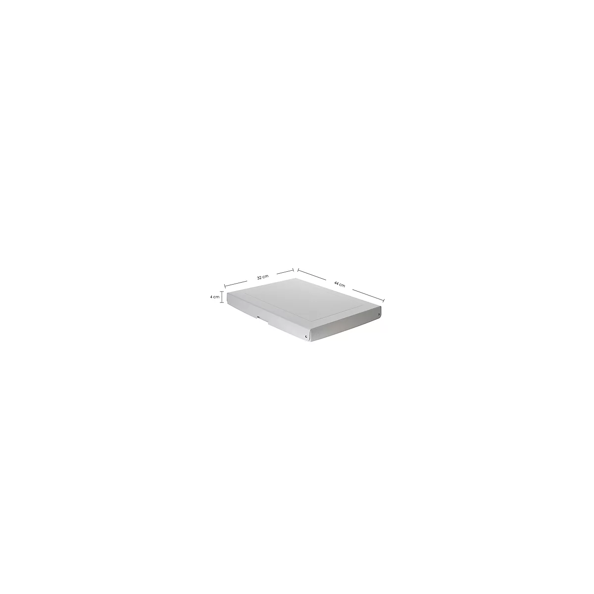 Falken PureBox PRO A3 archiefbox, voor maximaal 500 vel, DIN ISO 16245-A, met etiketveld, L 440 x B 320 x vulhoogte 40 mm, FSC® karton, wit