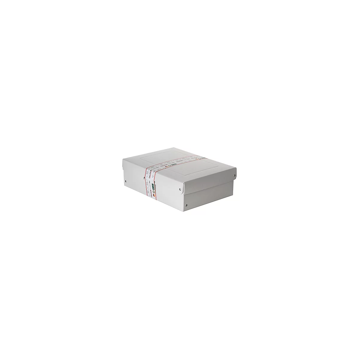 Falken PureBox PRO A4 archiefbox, voor maximaal 1250 vel, DIN ISO 16245-A, met etiketveld, L 320 x B 240 x vulhoogte 100 mm, FSC® karton, wit
