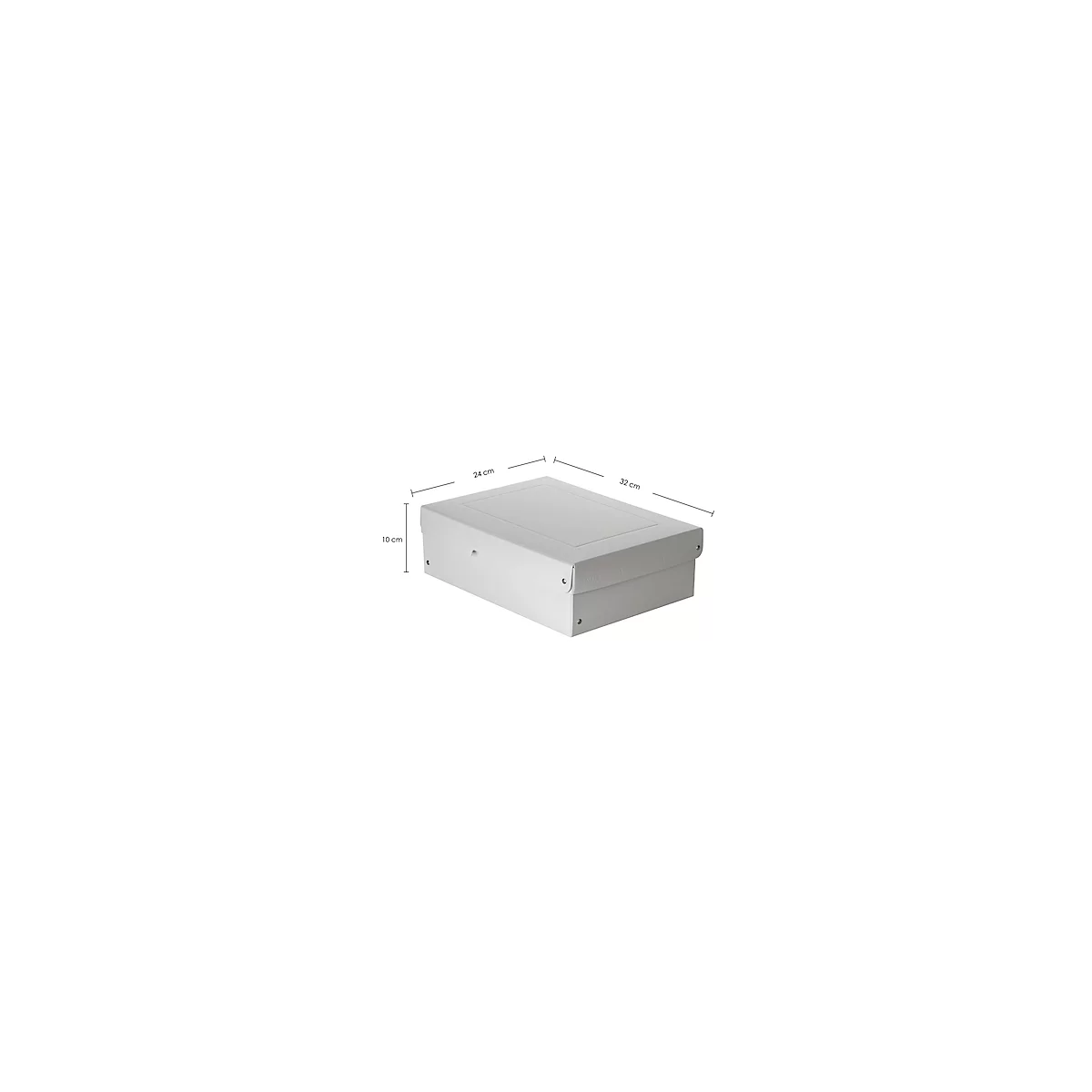 Falken PureBox PRO A4 archiefbox, voor maximaal 1250 vel, DIN ISO 16245-A, met etiketveld, L 320 x B 240 x vulhoogte 100 mm, FSC® karton, wit