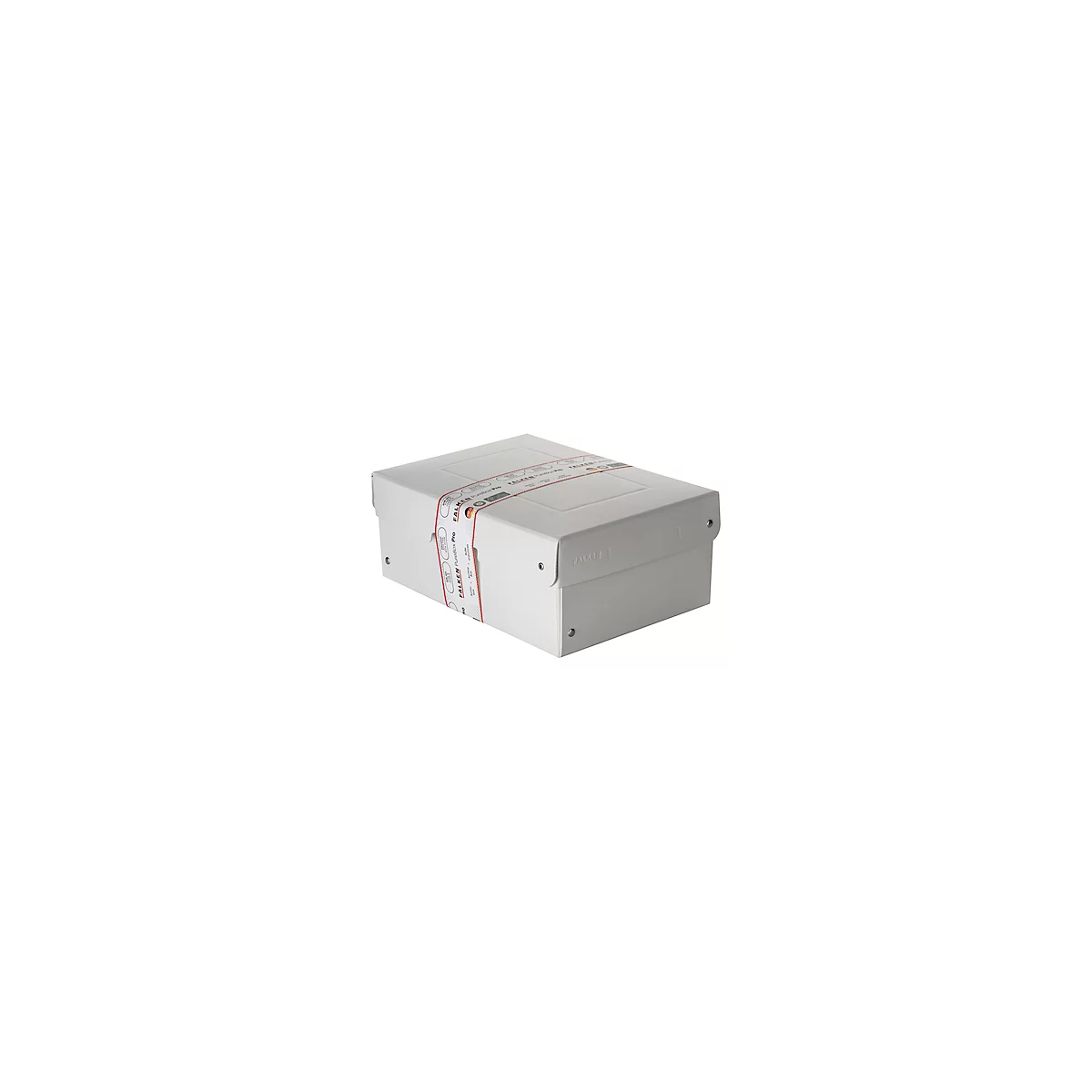 Falken PureBox PRO A5 archiefdoos, voor maximaal 1250 vel, DIN ISO 16245-A, met etiketveld, L 250 x B 180 x vulhoogte 100 mm, FSC® karton, wit