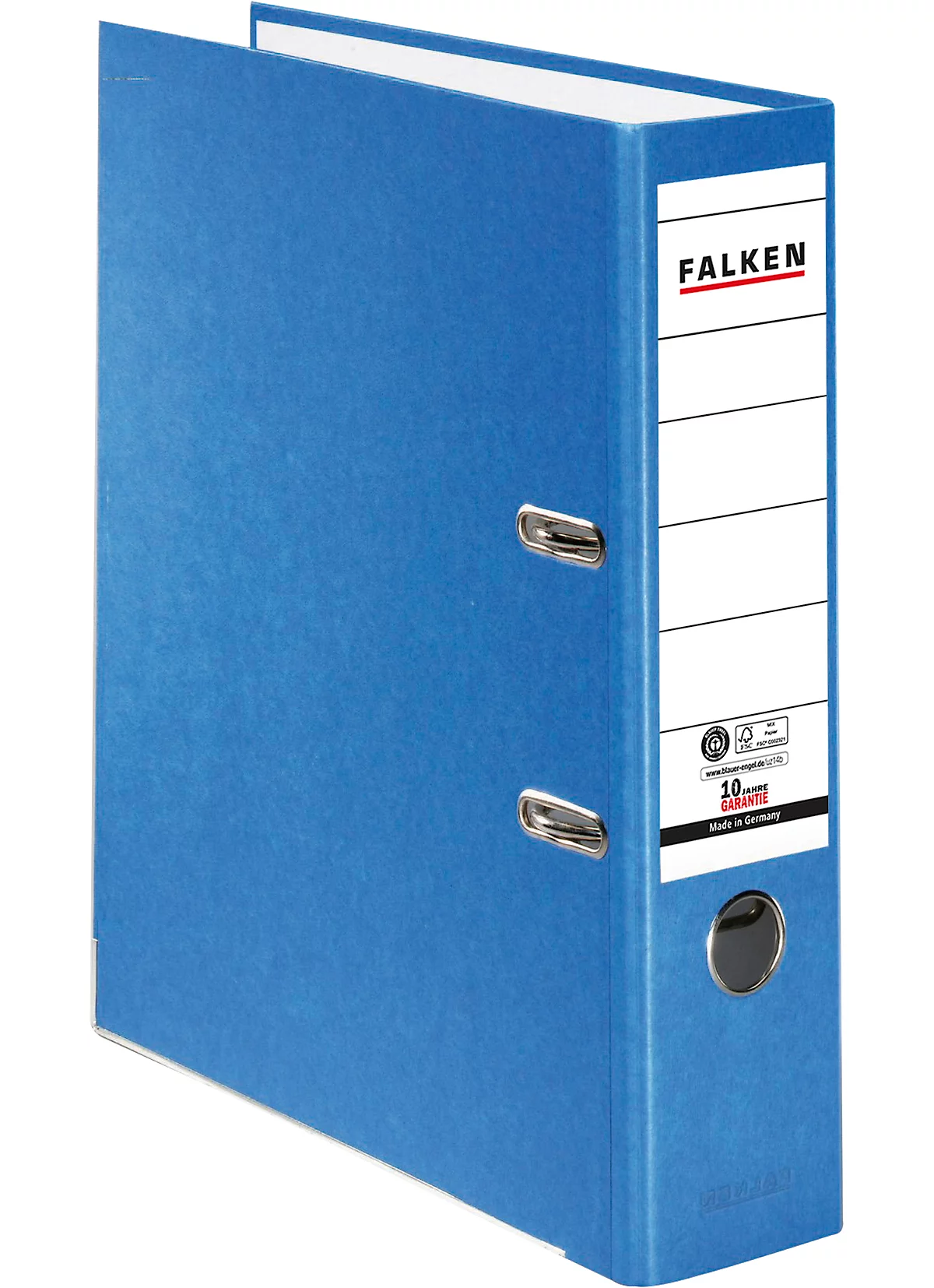 FALKEN Recycolor-dossier, DIN A4, rugdikte 80 mm, blauw
