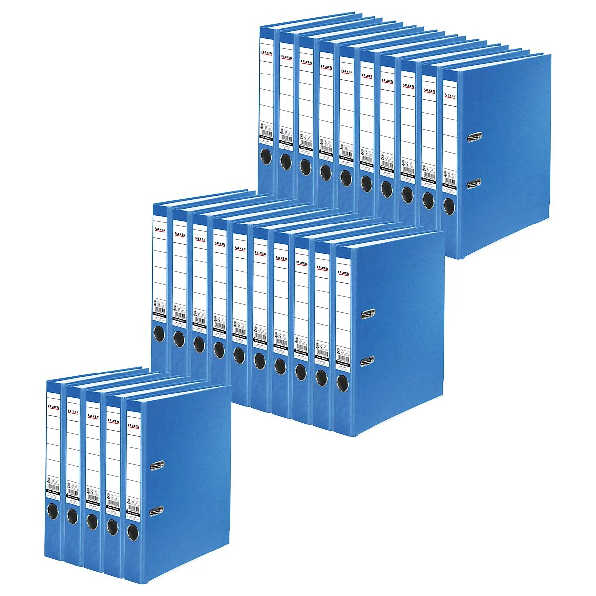 FALKEN Recycolor vijl, DIN A4, rugdikte 50 mm, 25 stuks, blauw