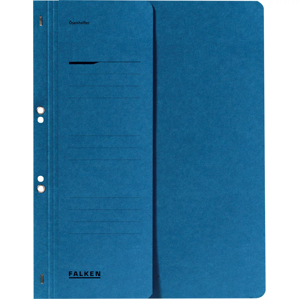 FALKEN ringhechtmap, voor A4, halve kaft, 1 stuk, blauw