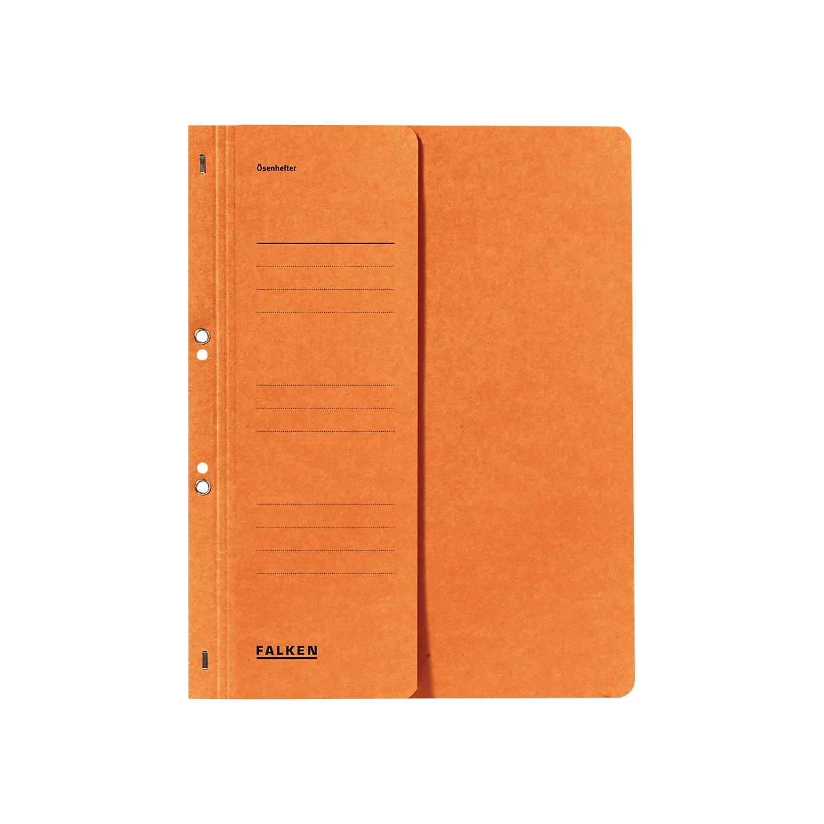 FALKEN ringhechtmap, voor A4, halve kaft, 1 stuk, oranje