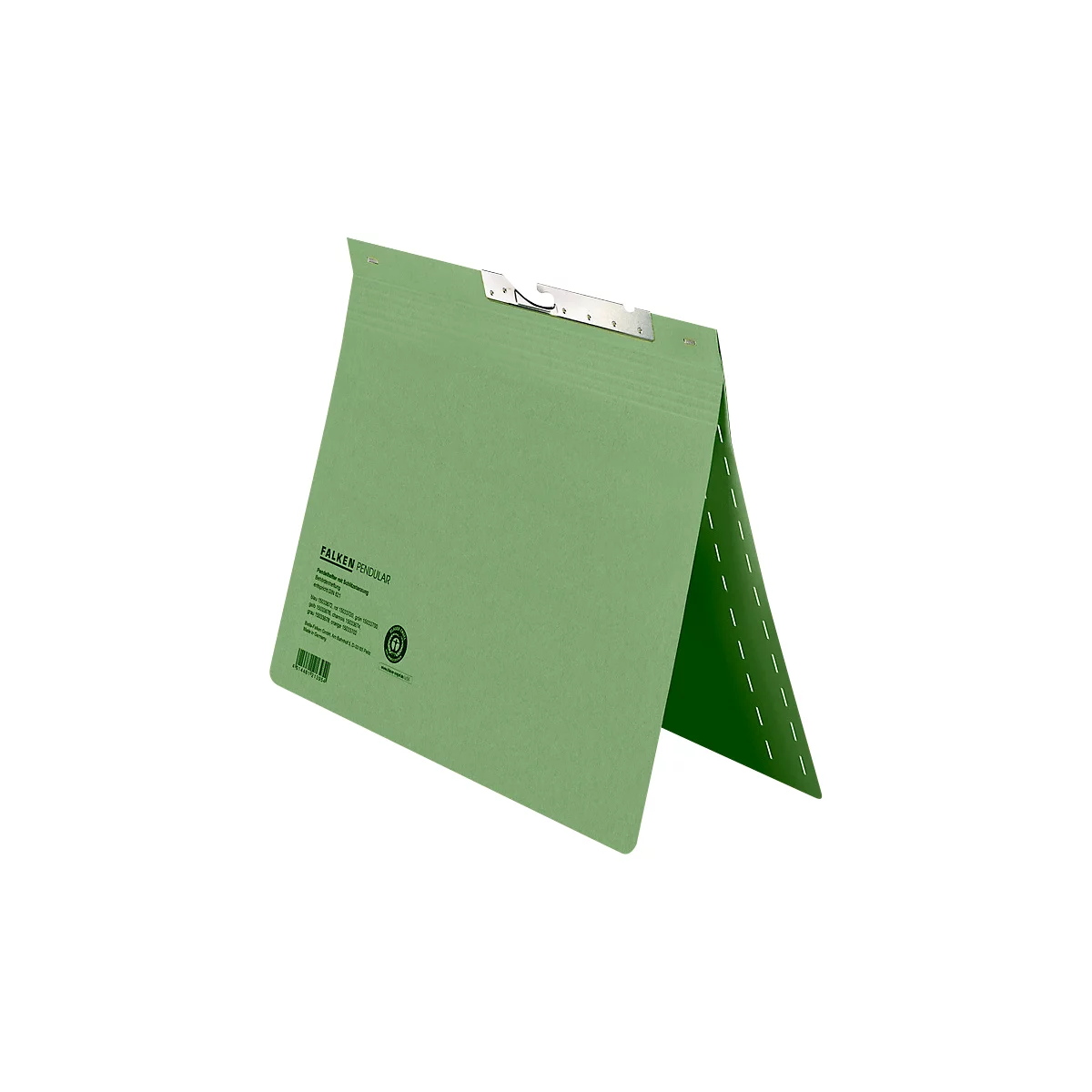 Falken zwenknietmachine, formaat A4, voor max. 200 vel, gleufperforatie, officieel nieten, gerecycled karton, groen, 50 st.