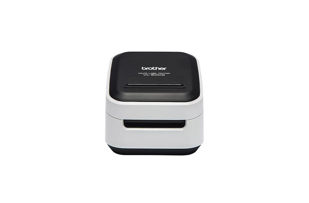 Farb-Etikettendrucker Brother VC-500W, bis 50 mm Druckbreite, 313 dpi, 8mm/s, USB, WLAN, Zink-Druck