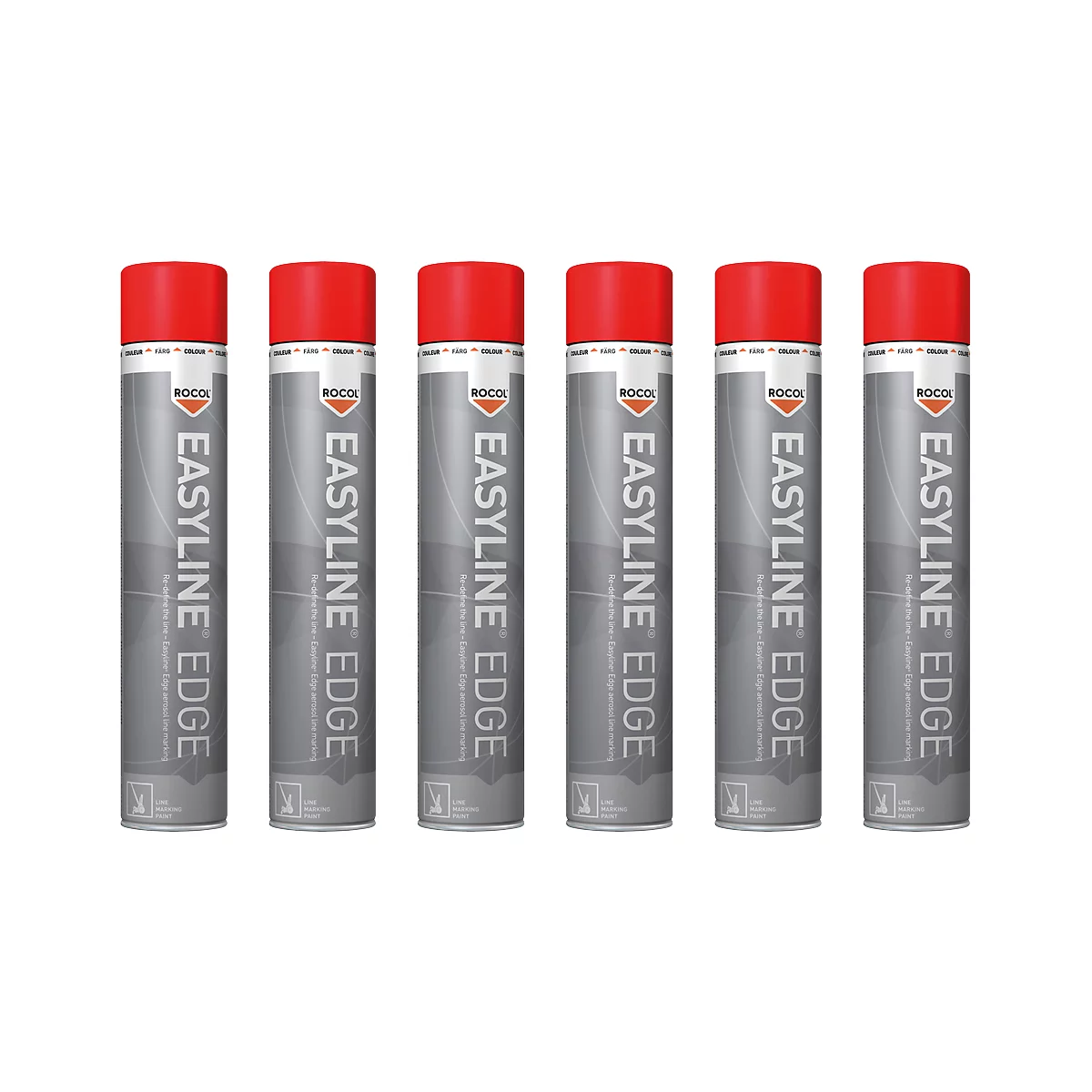 Farbe Edge rot, 6 Dosen