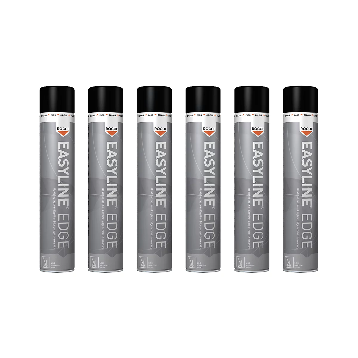 Farbe Edge schwarz, 6 Dosen