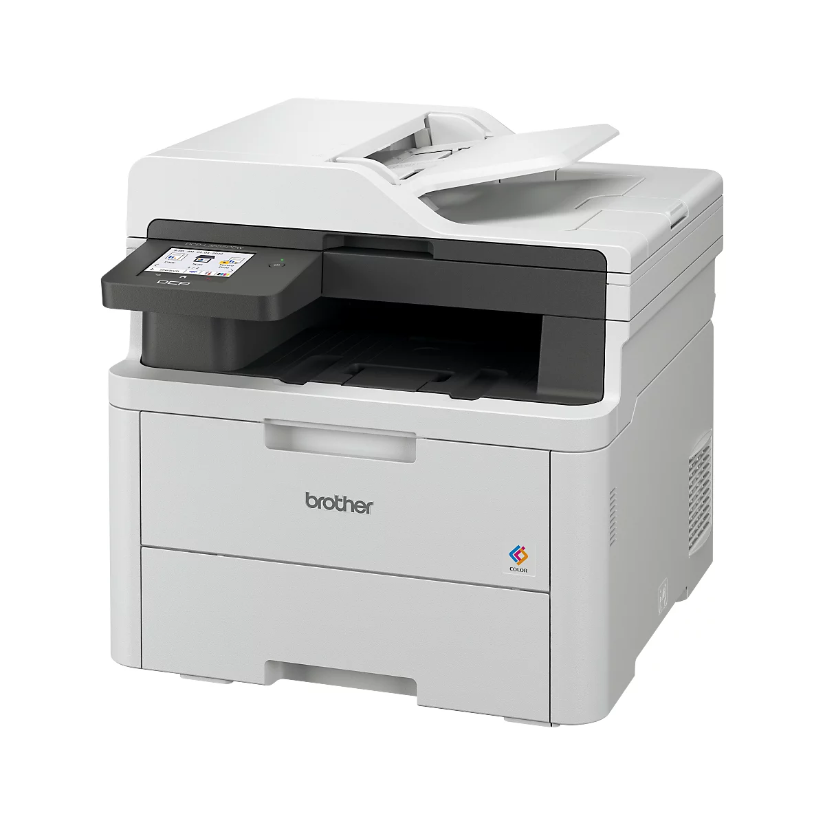 Farblaser Multifunktionsdrucker Brother DCP-L3555CDW, 3 in 1, USB/LAN/WLAN, Auto-Duplex/Mobildruck, bis A4, inkl. Toner