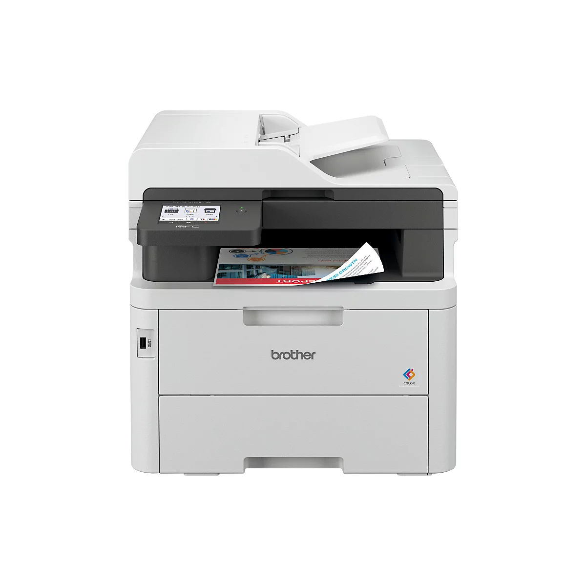 Farblaser Multifunktionsdrucker Brother MFC-L3760CDW, 4 in 1, USB/LAN/WLAN, Auto-Duplex, bis A4, inkl. Toner