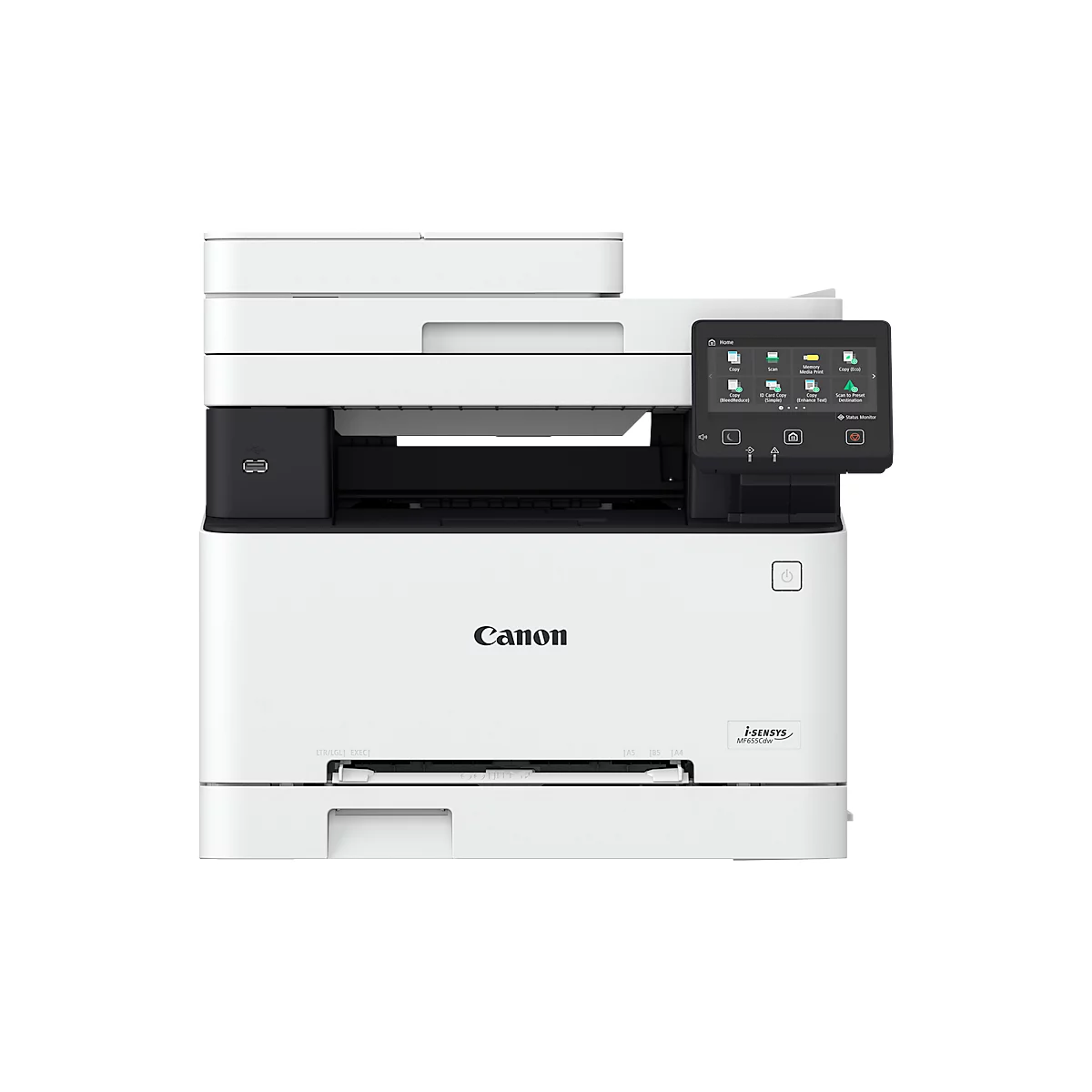 Farblaser Multifunktionsdrucker Canon i-SENSYS MF655Cdw, 3-in-1, USB/LAN/WLAN, Auto-Duplex/Mobildruck/Cloud, bis A4, schwarz-weiß