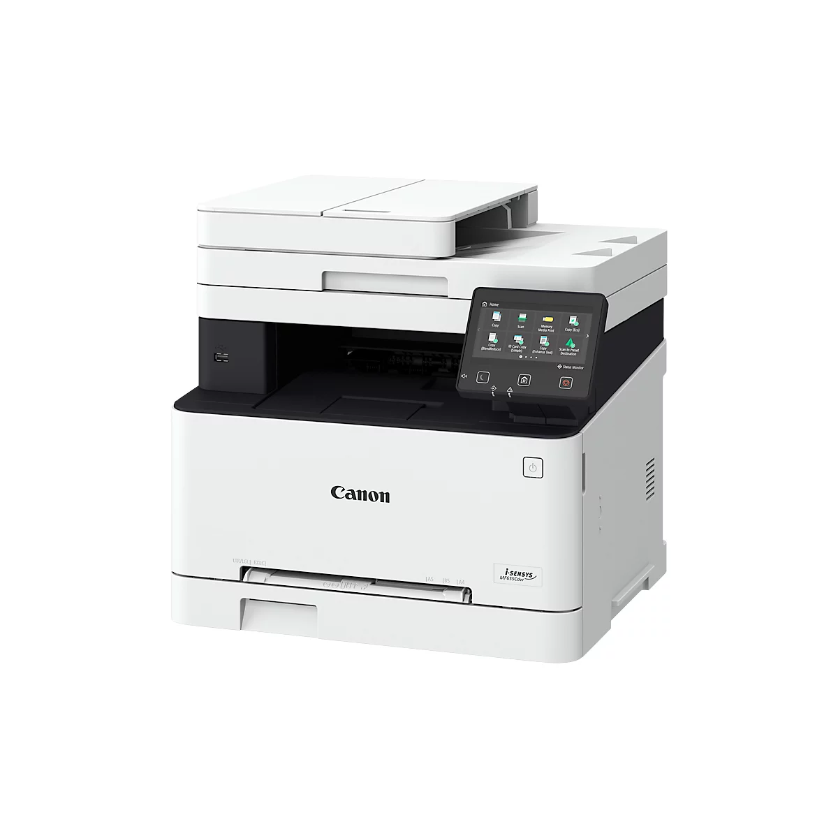 Farblaser Multifunktionsdrucker Canon i-SENSYS MF655Cdw, 3-in-1, USB/LAN/WLAN, Auto-Duplex/Mobildruck/Cloud, bis A4, schwarz-weiß