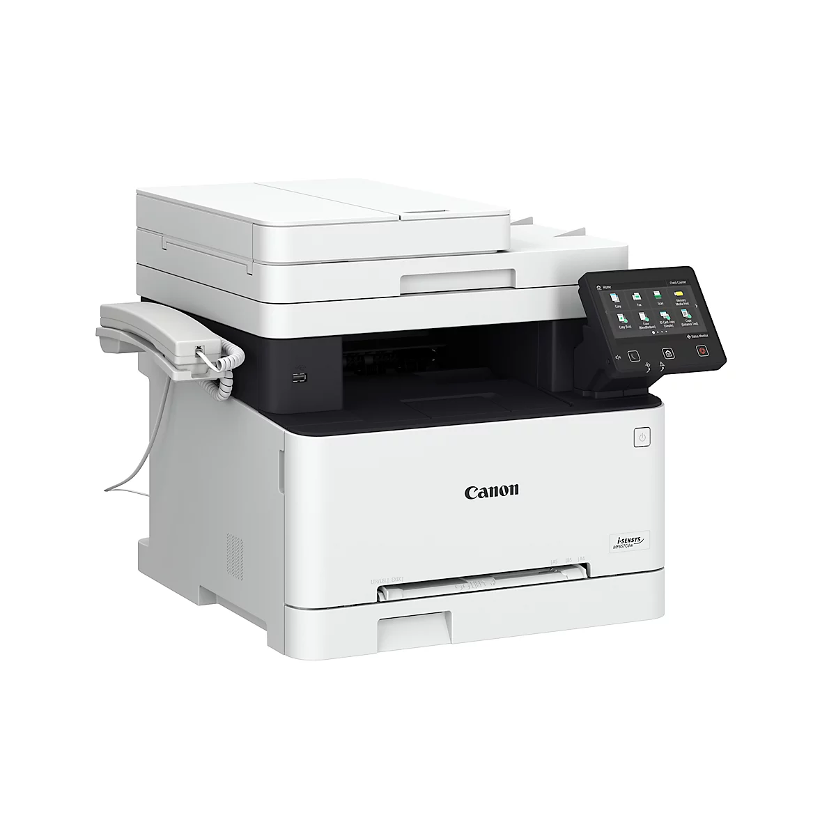 Farblaser Multifunktionsdrucker Canon i-SENSYS MF657Cdw, 4-in-1, USB/LAN/WLAN, Auto-Duplex/Mobildruck/Cloud, bis A4, schwarz-weiß