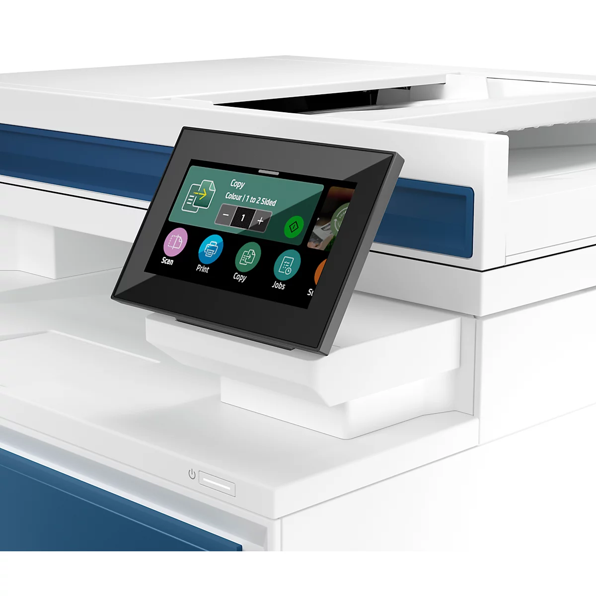 Farblaser-Multifunktionsdrucker HP Color LaserJet Pro MFP 4302fdw, 4-in-1, USB/LAN/WLAN, Auto-Duplex, Mobildruck, bis A4, inkl. 4 Tonerkartuschen