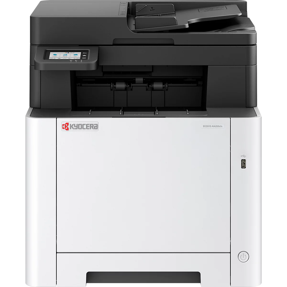 Farblaser-Multifunktionsdrucker KYOCERA ECOSYS MA2101cfx/Plus, 4-in-1, USB/LAN/Micro-SD, bis A4, Toner, 3 Jahre Kyocera Life Plus Garantie
