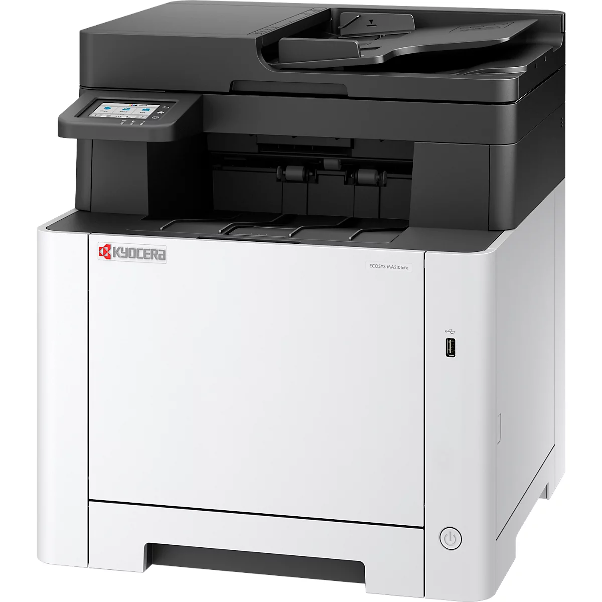 Farblaser-Multifunktionsdrucker KYOCERA ECOSYS MA2101cfx/Plus, 4-in-1, USB/LAN/Micro-SD, bis A4, Toner, 3 Jahre Kyocera Life Plus Garantie