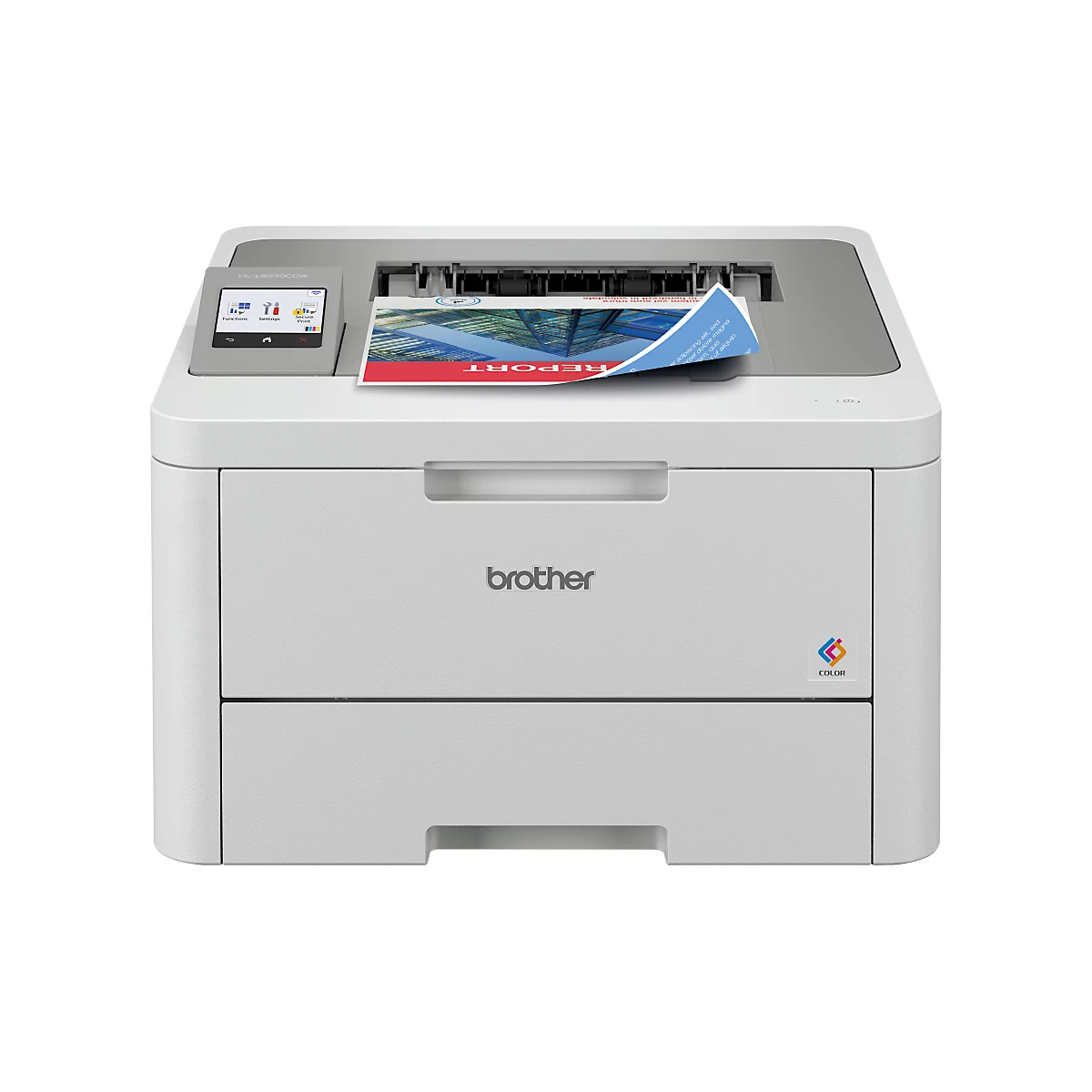 Farblaserdrucker Brother HL-L8230CDW, USB/WLAN, Auto-Duplex/Mobildruck, bis A4, inkl. Toner