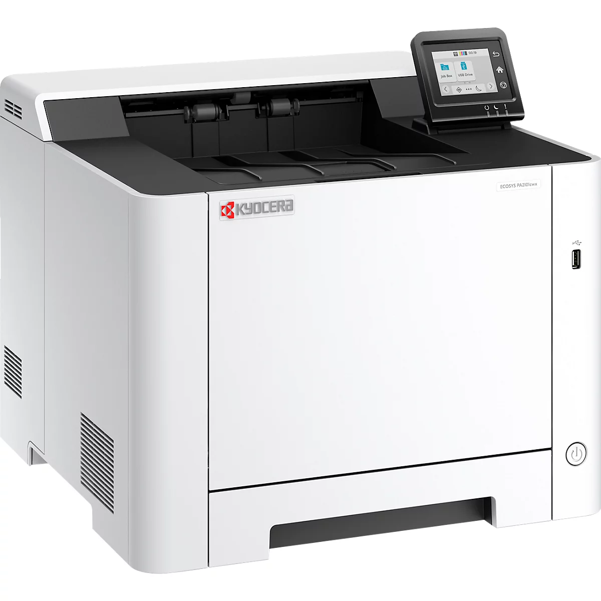 Farblaserdrucker KYOCERA ECOSYS PA2101cwx, Duplex/Mobildruck/Direktdruck, 1200 x 1200 dpi, 21 Seiten/Min., USB/LAN/WLAN/Micro-SD, bis A4, inkl. CMYK-Toner