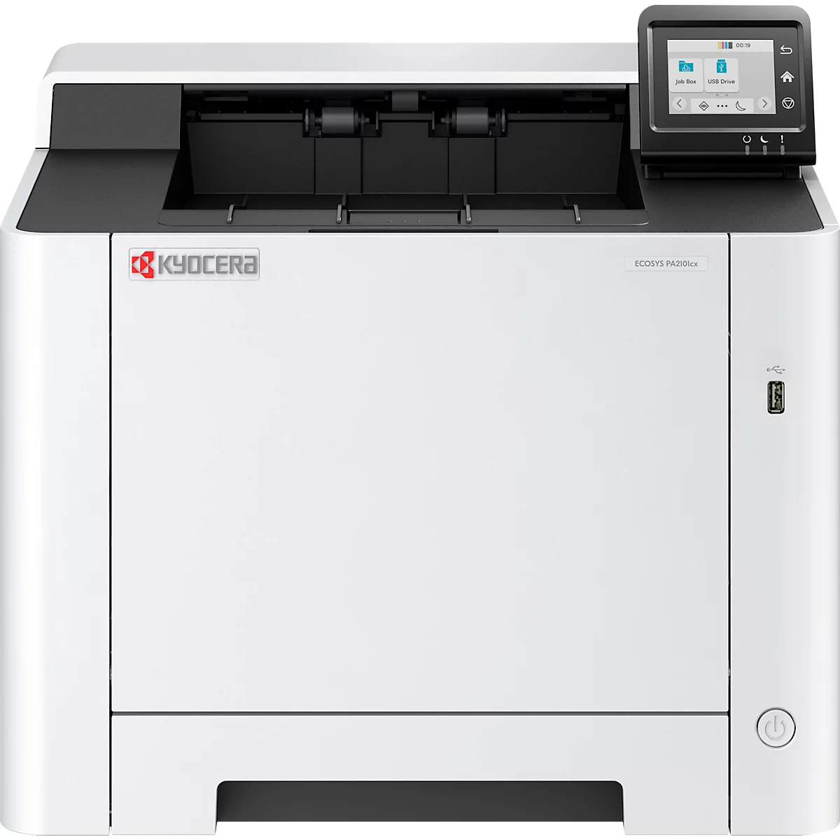 Farblaserdrucker KYOCERA ECOSYS PA2101cwx/Plus, Duplex/Mobildruck, 21 Seiten/Min., USB/LAN/WLAN/Micro-SD, bis A4, Toner, 3 Jahre Kyocera Life Plus Garantie